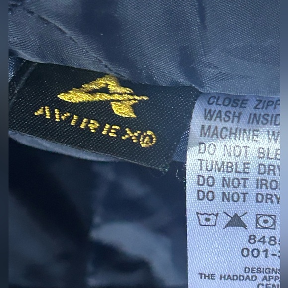 AVIREX 1975 New York leather bomber button down jacket youth large - super rare - Picture 10 of 13